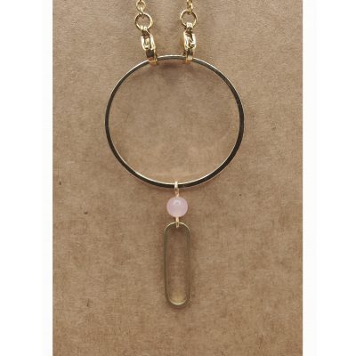 Anneau porte lunettes Perle sur ovale - détail